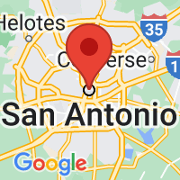 Map of San Antonio, TX US